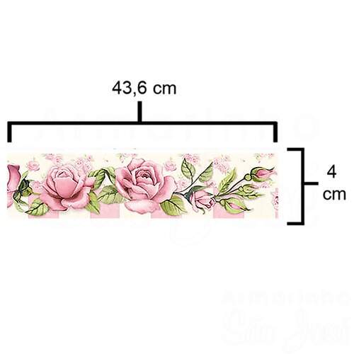 Barra Adesiva para Decoupage Litoarte IV BDA 4cm x 43,6 Modelos I
