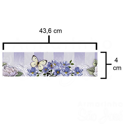 Barra Adesiva para Decoupage Litoarte IV BDA 4cm x 43,6 Modelos I