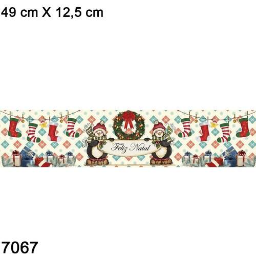 Barra Estampada Digital Marilda Ref.907 Clima de Natal