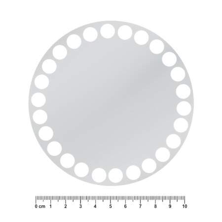 Base Acrílica Redonda para Crochê 3mm Decorart