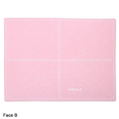 Base De Corte Circulo 60x45cm Rosa