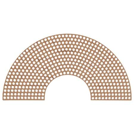 Base de MDF para Crochê Arco-Íris Decorart 45cmx23,4cm