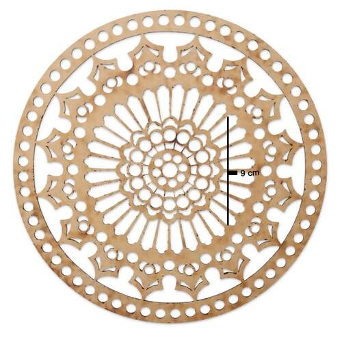 Base de MDF para Crochê Mandala Decorart