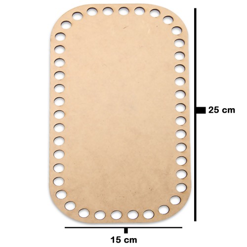 Base de MDF para Crochê Retangular Decorart