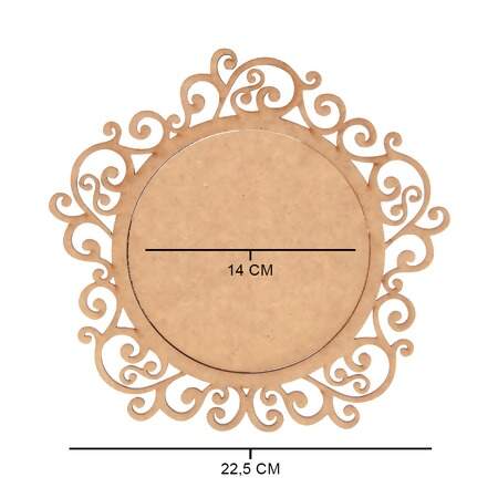 Base de MDF Moldura Arabesco Decorart