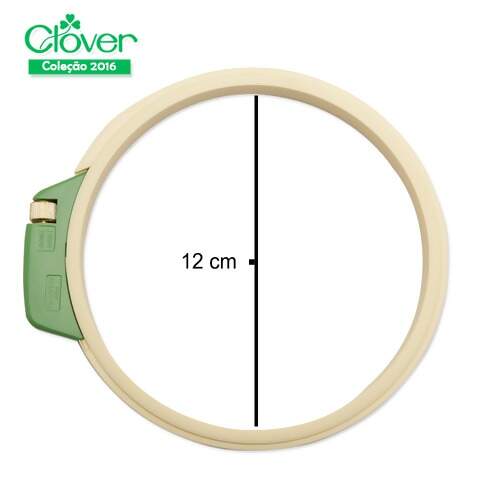 Bastidor Plástico Clover 12cm Ref 8813