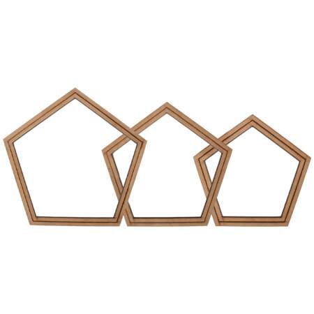 Bastidor MDF 6mm Pentágono Decorart