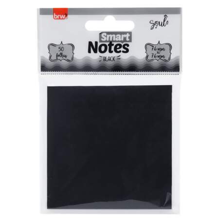 Bloco Adesivo Smart Notes Black 76x76mm 50 Folhas