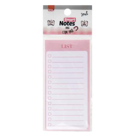 Bloco Adesivo Smart Notes Pautado com Imã 60x120mm 30 Fls