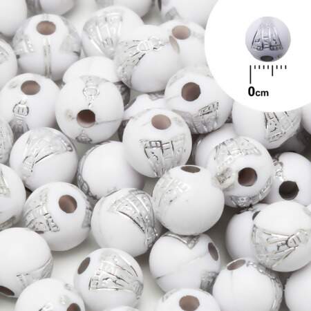 Bola com Furo Passante Nossa Senhora Aparecida 08mm 48g