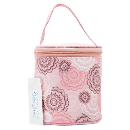 Bolsa de Punho Cilíndrica Estampada para Fios Pequena