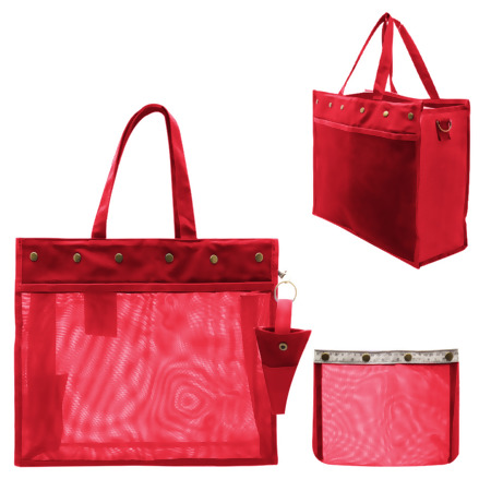 Bolsa de Nylon para Fios com Mini Bolsa, Porta Mini-Tesoura