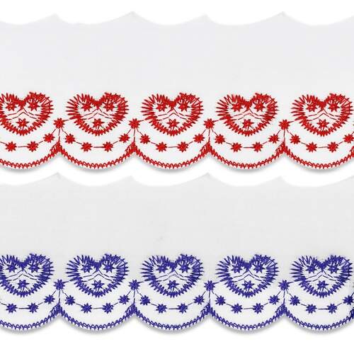 Bordado Inglês Arte Punto Ref.081 5,0cm Branco-Cores 13,7mts FL
