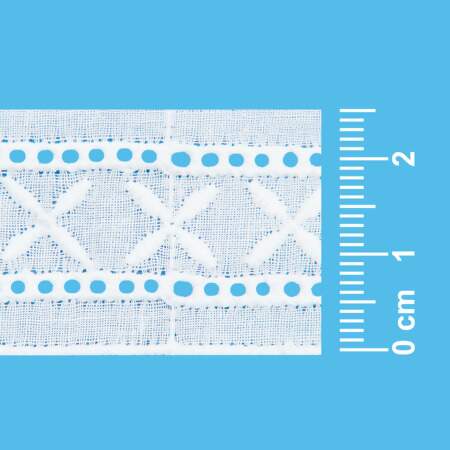 Bordado Inglês de Algodão Arte Punto BA-027 2,5cm Branco 13,7mts