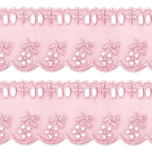 Bordado Inglês Com Passa Fita Trader Ref.863915T1 6cm Peça c/ 13.70mts