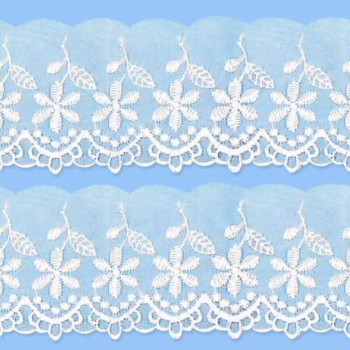 Bordado De Organza Arte Punto Ref.003 8,0cm 13,7m FL