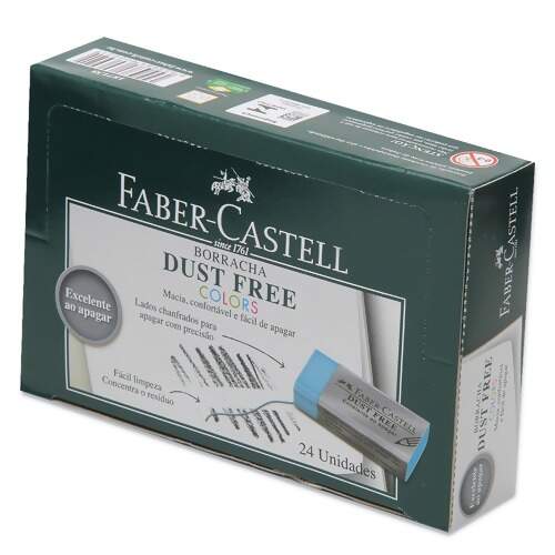 Borracha Dust Free Colors Faber-Castell 187138 com 24 Und