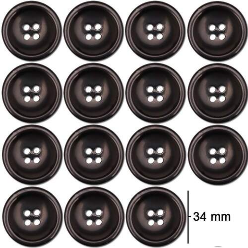Botão 4 Furos nº 54 34mm Car 029 c/24 unidades