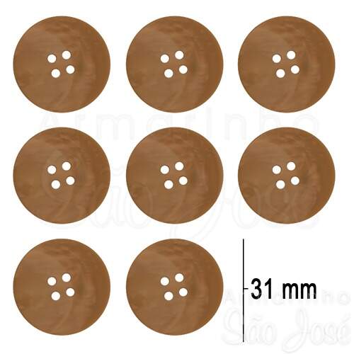 Botão 4 Furos D2485/48 31mm Pct C/12und