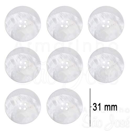 Botão 4 Furos D2485/48 31mm Pct C/12und