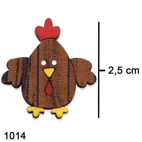 Botão Patchwork Cantinho da Arte - Animais/Aves FL