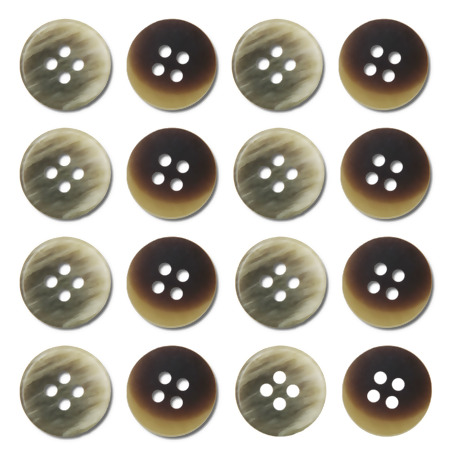 Botão 4 Furos D11123/24 15mm Pct C/72und