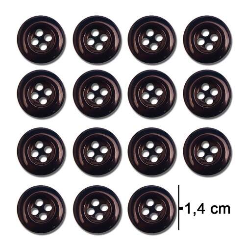Botão Calça Social 4 Furos C1067/22 D11148/22 Pct c/144 und