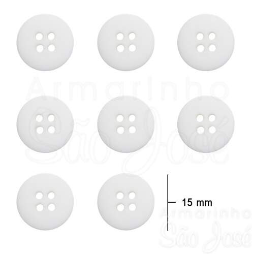 Botão 4 Furos D11815/24 15mm Pct C/72und