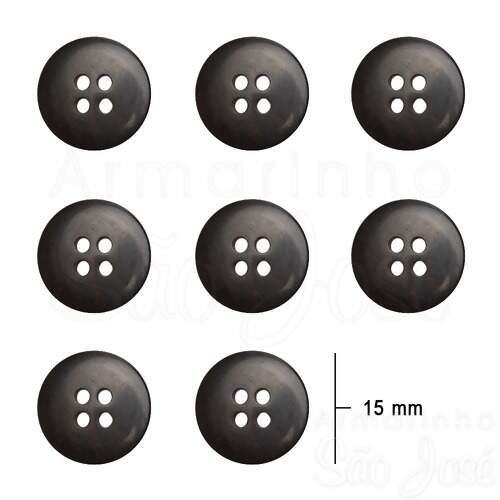 Botão 4 Furos D12006/24 15mm Pct C/72und