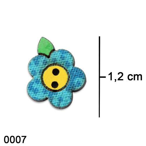 Botão Patchwork Cantinho da Arte - Flores FL