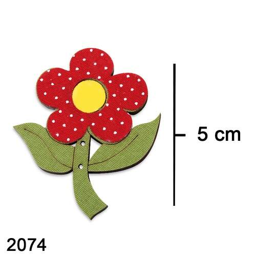 Botão Patchwork Cantinho da Arte - Flores FL