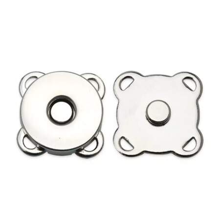 Botão Imantado para Costura Prata 14mm com 06 Und