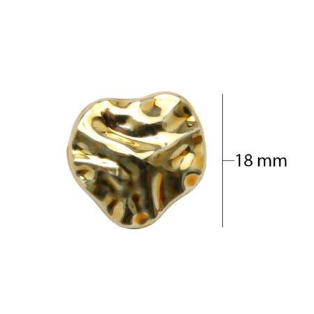 Botão KR com Pé 7964-28 Dourado 25 Und