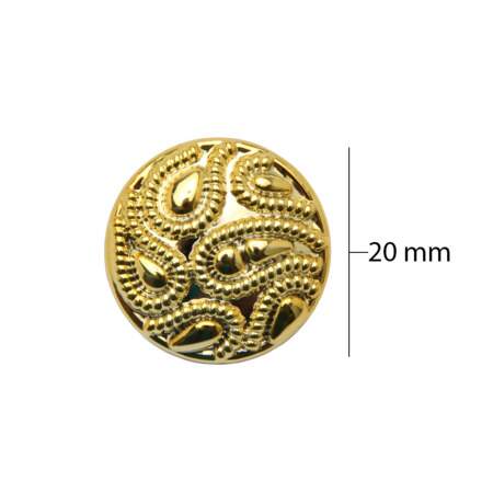 Botão KR com Pé 9982-32 Dourado 25 Und