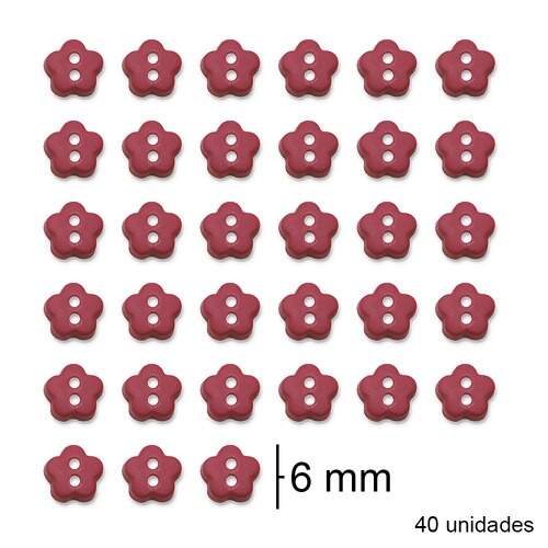Botão Patchwork We Care About Mini Flor