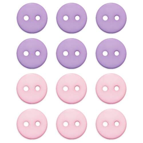 Botão Patchwork We Care About Candy Collor com 12 Und
