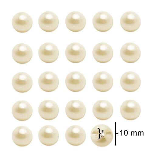 Botão Pérola N.10 10mm Pacote c/72 unidades
