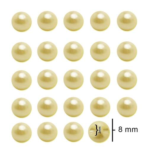 Botão Pérola N.10 08mm Pacote c/72 unidades