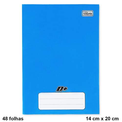 Caderno Brochura 1/4 Capa Dura Mais + Tilibra 48 Folhas