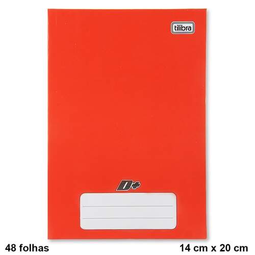 Caderno Brochura 1/4 Capa Dura Mais + Tilibra 48 Folhas