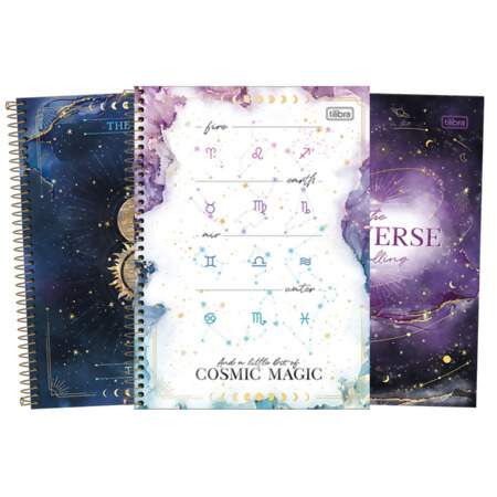 Caderno Espiral Capa Dura Universitário Tilibra Magic 1 Matéria 80 Folhas FL