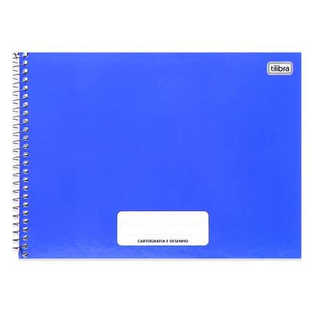 Caderno Espiral Capa Dura Cartografia e Desenho Tilibra Pepper 80FL