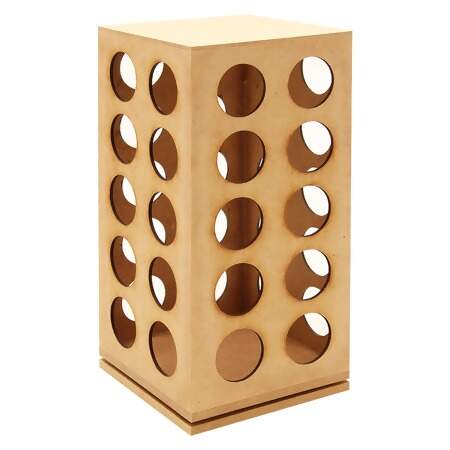 Caixa de MDF Torre para 40 Cápsulas de Café P Ref.0892 13x13x27cm