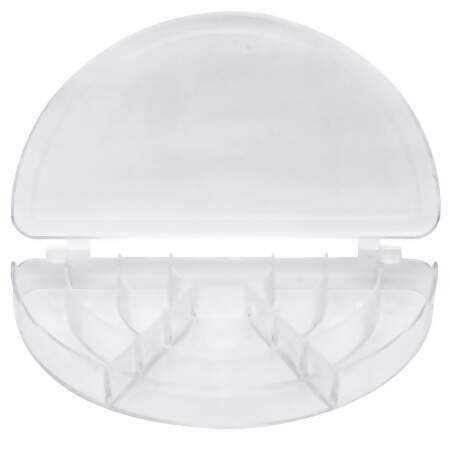 Caixa Organizadora de Plástico Meia Lua N.17 Transparente 16x9cm