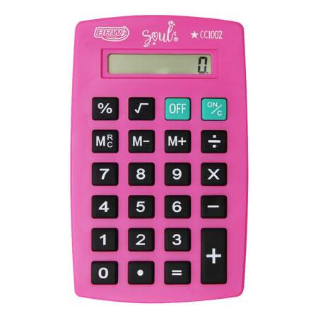 Calculadora Pequena BRW Neon 8 Dígitos