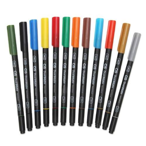 Caneta Artística Aquarelável Cis Dual Brush FL