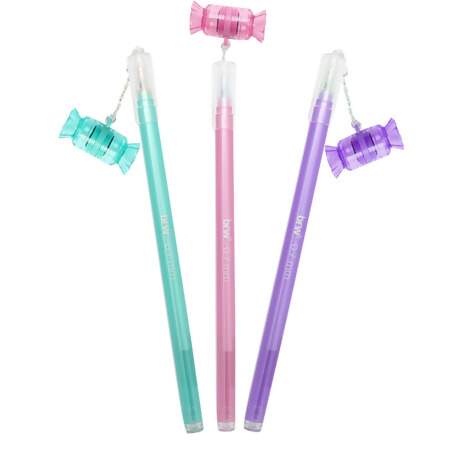 Caneta Esferográfica Gel com Carimbo BRW 0,7mm Candy Sortidas