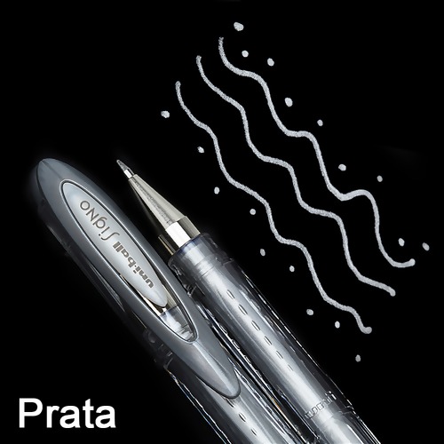 Caneta Gel Metálica Noble Signo Uni-ball 