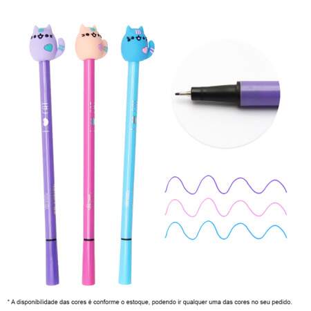 Caneta Hidrográfica Fineliner BRW 0,4mm Love Cat FI3003 Sortidas