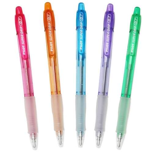 Caneta Esferográfica Pilot Super Grip Neon 0.7mm FL